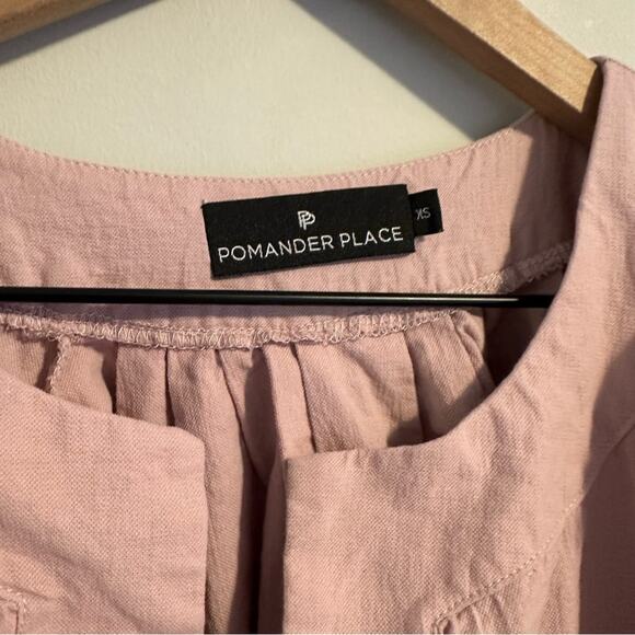 Tuckernuck Pomander Place Pink Purple Flutter Sleeve Mini Dress XS - Picture 9 of 12